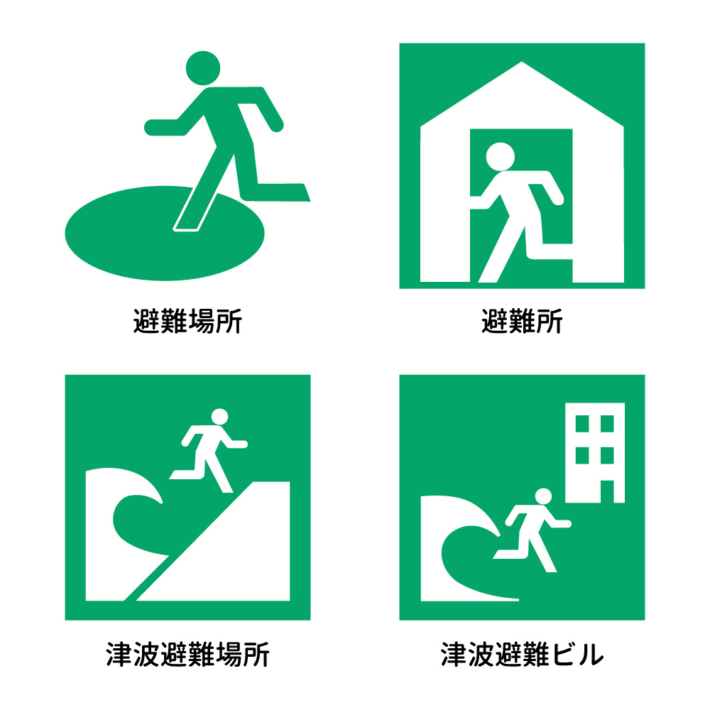 避難場所等の図記号