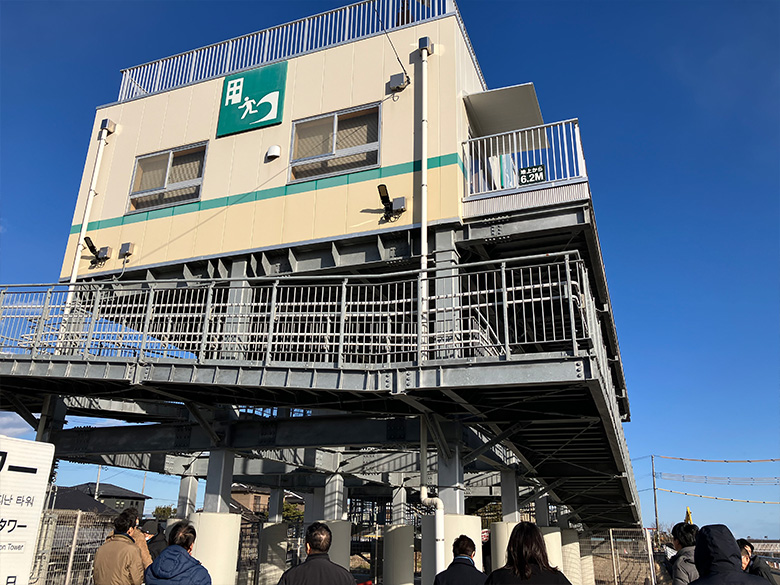 三本塚長屋敷津波避難タワー